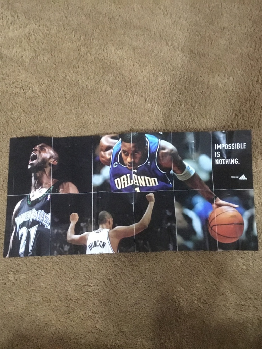 NBA Adidas Poster Impossible Is Nothing.